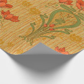 アールヌーボーエレガントフローラケシビクトリアンキ ラッピングペーパー (角)