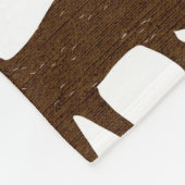 アールヌーボーエレガントブルーブラックキャットお洒落 フリースブランケット (角)