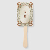 アールヌーボーエレガントボタ結婚ニカル ハンドファン (正面)