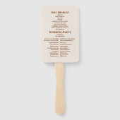 アールヌーボーエレガントボタ結婚ニカル ハンドファン (裏面)