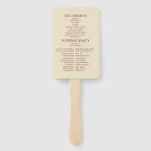 アールヌーボーエレガントボタ結婚ニカル ハンドファン (裏面)