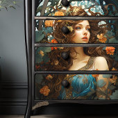 アールヌーボーエレガントヴィンテージビクトリアン女神 薄葉紙