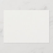 アールヌーボーエレガント金ゴールドnアイボリー結婚詳細 エンクロージャーカード (裏面)