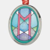 アールヌーボーエワーズルーンロイヤリティ メタルオーナメント (左)