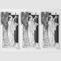 アールヌーボーエンジェル15デコページティッシュペーパー