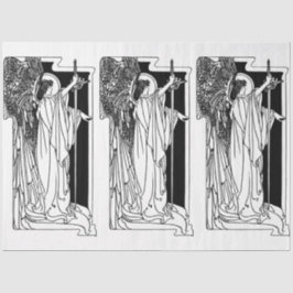 アールヌーボーエンジェル15デコページティッシュペーパー 薄葉紙