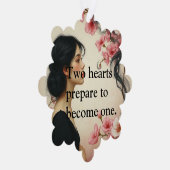 アールヌーボーエーテル結婚式招待状ウィズフローラ オーナメントカード (右)