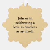 アールヌーボーエーテル結婚式招待状ウィズフローラ オーナメントカード (裏面)