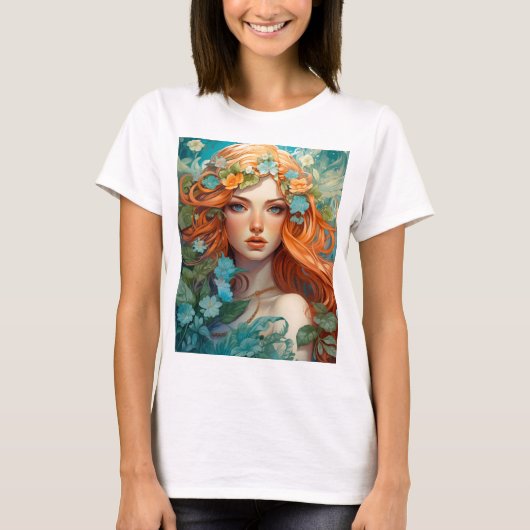 アールヌーボーオスシーフェアリー Tシャツ (正面)