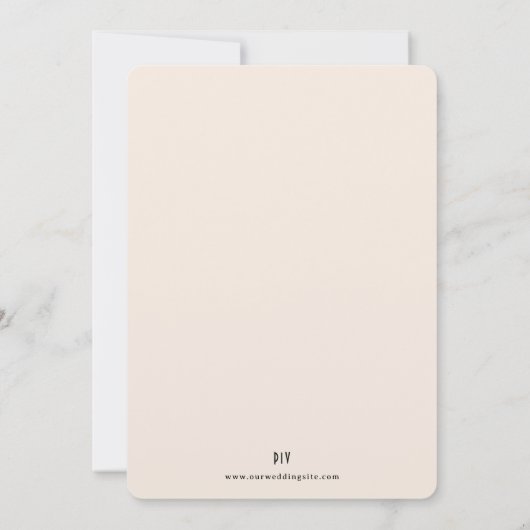 アールヌーボーオータムカラーズ結婚式招待状 招待状 (裏面)