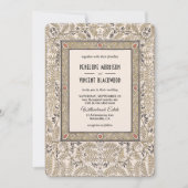 アールヌーボーオータムカラーズ結婚式招待状 招待状 (正面)