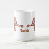 アールヌーボーオーナメントバイジェシー・マリオンキング コーヒーマグカップ (中央)