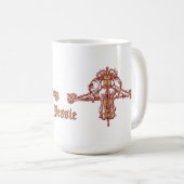 アールヌーボーオーナメントバイジェシー・マリオンキング コーヒーマグカップ (正面右)