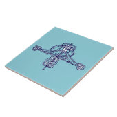 アールヌーボーオーナメントバイジェシー・マリオンキング タイル (側面)