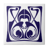 アールヌーボーオーナメントフリーズ タイル (正面)