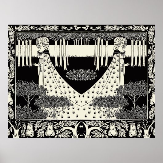 アールヌーボーオーブリーベアズレーサロメ ポスター (正面)