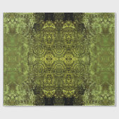 アールヌーボーカラフル装飾ヴィンテージパターン ラッピングペーパー (フラット)