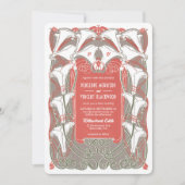 アールヌーボーカラリリーエレガンス招待状 招待状 (正面)