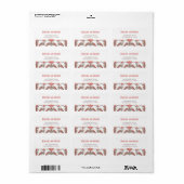 アールヌーボーカラリリーエレガンス結婚ズ ラベル (フルシート)