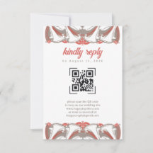 アールヌーボーカラリリーエレガンスQRコードRSVP