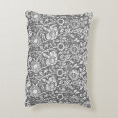 アールヌーボーカーネーションダマスク アクセントクッション (裏面(縦))