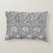 アールヌーボーカーネーションダマスク アクセントクッション (裏面)