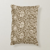 アールヌーボーカーネーションダマスク,トープとクリーム アクセントクッション (裏面(縦))