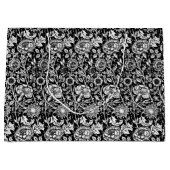 アールヌーボーカーネーションダマスク ラージペーパーバッグ (正面)