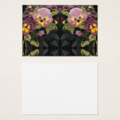 アールヌーボーガーデンオブパンシーズギフトラベル (正面&裏面)