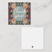 アールヌーボーガーデンオブパンシーズノスタルジック ノートカード (正面/裏面)