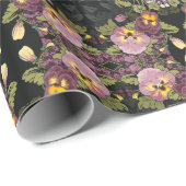 アールヌーボーガーデンオブパンジーヴィンテージ ラッピングペーパー (ロールコーナー)