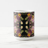 アールヌーボーガーデンオブパンジー コーヒーマグカップ (中央)