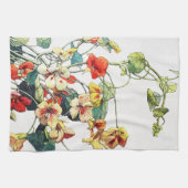 アールヌーボーガーデンナスタジウムフラワーズ キッチンタオル (横)