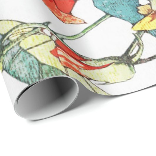 アールヌーボーガーデンナスタジウムフラワーズ ラッピングペーパー (ロールコーナー)