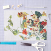 アールヌーボーガーデンナスタジウムフラワーズ 薄葉紙 (クラフト)