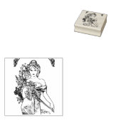 アールヌーボーガール – ミュシャ ラバースタンプ (押印)