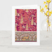 アールヌーボーキツネのキジのフォックスグラブヴェルヌイユ カード (黄色い花)