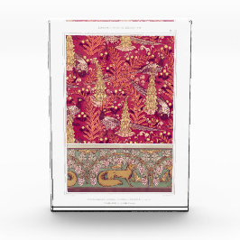 アールヌーボーキツネのキジのフォックスグラブヴェルヌイユ フォトブロック