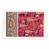 アールヌーボーキツネのキジのフォックスグラブヴェルヌイユ マグネット (横)