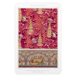 アールヌーボーキツネのキジのフォックスグラブヴェルヌイユ マグネット