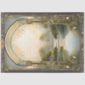 アールヌーボーキャッスルレイクネイビーn金ゴールドエフェメラ4A 薄葉紙 (正面)