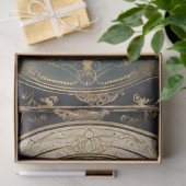 アールヌーボーキャッスルレイクブラックn金ゴールドエフェメラ1A 薄葉紙 (ギフト)