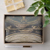 アールヌーボーキャッスルロココブラックn金ゴールドエフェメラ1 薄葉紙 (ギフト)