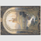 アールヌーボーキャッスルロココブラックn金ゴールドエフェメラ1 薄葉紙 (正面)