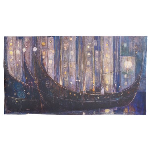 アールヌーボーキングペア枕カバー 枕カバー (正面左)