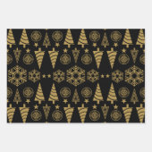 アールヌーボークリスマスの飾り ラッピングペーパーシート (正面)