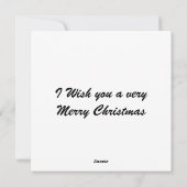 アールヌーボークリスマスカード シーズンカード (裏面)