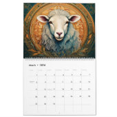 アールヌーボークリーチャー カレンダー (3月 2026)