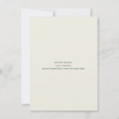 アールヌーボークリームフローラ結婚式招待状 招待状 (裏面)