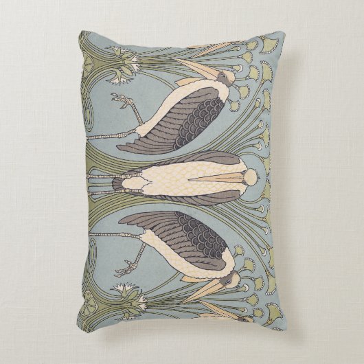 アールヌーボークレーンピロー アクセントクッション (正面(垂直))